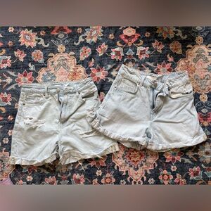 Bundle of 2 Women's Light Blue Denim Shorts